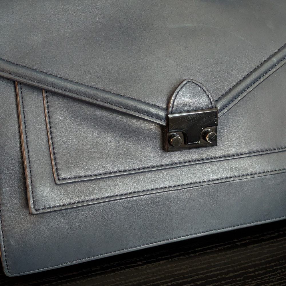 LOEFFLER RANDALL Rider Satchel Bag - Navy - Picture 3 of 8